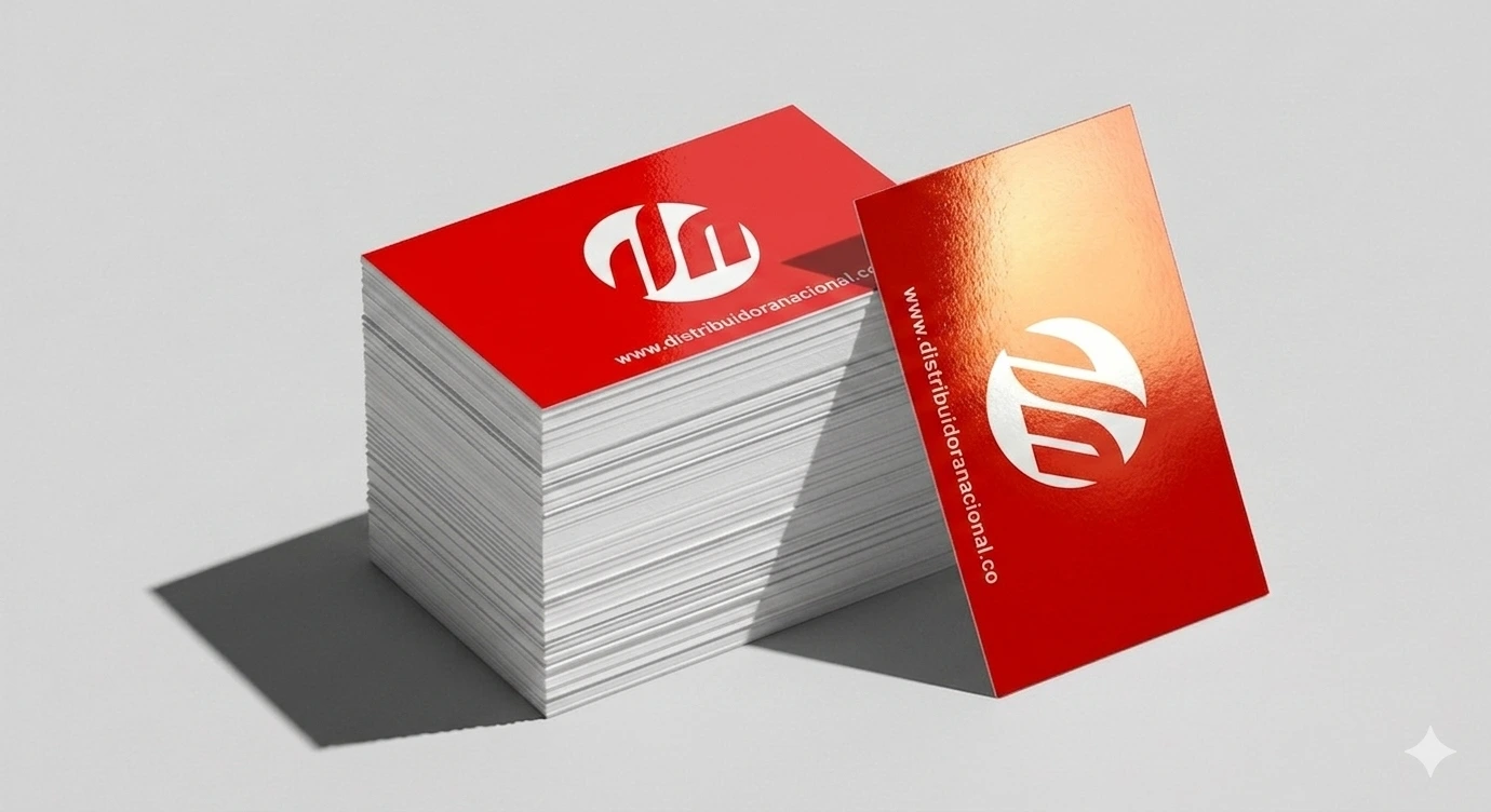 1.000 Tarjetas Comerciales Laminado Brillante - Imagen 2