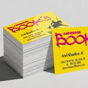 1.000 Tarjetas Comerciales Laminado Brillante