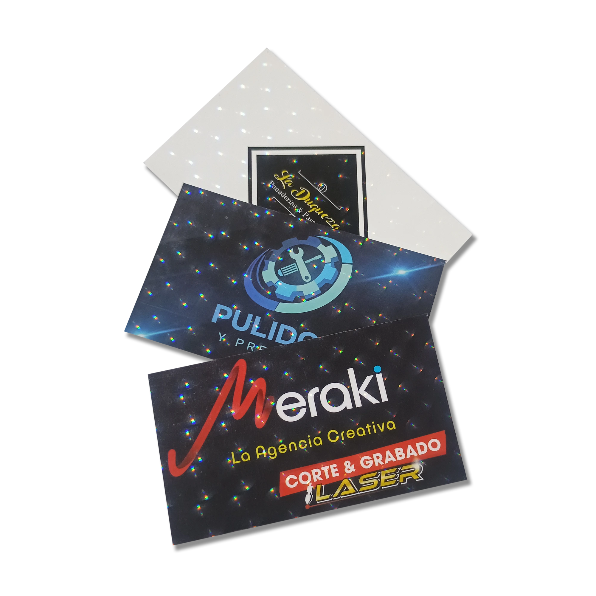 1.000 Tarjetas de Presentación Laminado Holográfico - Imagen 2